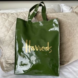 Harrods Medium Logo Shopper Bag EUC